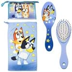 Bluey M&auml;dchen-Toilettenset mit Handtuch und B&uuml;rste | 3-teiliges Set mit