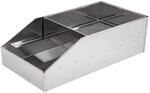 LACOR 50438 Mehlbeh&auml;lter klein 18 x 37 x 26,5 cm, rostfrei | Aus lebensmittelechtem