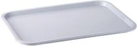APS Fast Food-Tablett, 35 x 27 cm, H&ouml;he 2 cm, grau | bruchsicheres und