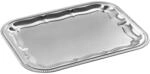 APS 392 Partyplatte, rechteckig, 41 x 31 cm, H: 1,5 cm, Metall, vernickelt und,