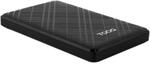TOOQ TQE-2500B - Externes 2,5"-HDD/SSD-Geh&auml;use, Farbe Schwarz