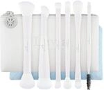 Reise Make-up Pinsel Set, 7-teilig mit Tasche, 6 vegane Kosmetikpinsel f&uuml;r