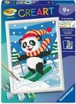 Ravensburger CreArt 12023184 - Skifahrender Panda - Malen nach Zahlen f&uuml;r...