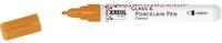 KREUL 16402 - Glass & Porcelain Pen Classic medium, orange, formstabile...