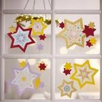 HABA Bastelset Fensterbild Sternenregen &ndash; Basteln ab 5 Jahren | Komplettset...
