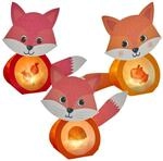 HABA Bastelset Minilichter Fuchs &ndash; Erstes Kleben ab 3 Jahren | 4 leuchtende