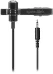 Speedlink SPES Ansteckmikrofon mit Kabel Klinke 3,5mm - Lavalier Mikrofon mit