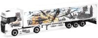 Herpa LKW Modell Scania CR 20 HD Schubboden-Sattelzug im Ma&szlig;stab 1:87 