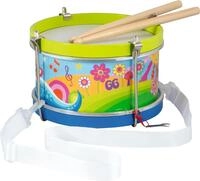 goki 61848 Trommel Blumenwiese &ndash; Kinder Trommel ab 3 Jahren mit Gurt &