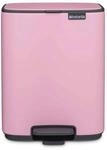 Brabantia Bo Treteimer 7 L (Lilac Pink), platzsparender Mini M&uuml;lleimer mit