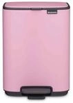 Brabantia Bo Treteimer 4 L (Lilac Pink), platzsparender Mini M&uuml;lleimer mit