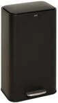 5five - rechteckiger treteimer &bdquo;delta 30 l, schwarz