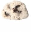Street One Studio Damen Fake Fur Beanie mir Kuh-Muster | smooth stone sand A