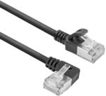 ACT CAT6A LAN Kabel D&uuml;nn U/UTP, 90&deg; gewinkelt links, 1M - DA1901 | Netzwerkkabel