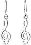 Elli Ohrringe Damen Notenschl&uuml;ssel Musik in 925 Sterling Silber