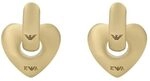 Emporio Armani Damen Edelstahl oder Messing, Huggie oder Reifenverschluss Ohrringe