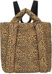 Fritzi Tonnje Backpack Leo Cheetah Mustard Black Damen gro&szlig;e Nylon Rucksack...