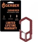 Gerber Multi-Tool und Schl&uuml;sselanh&auml;nger, Carabiner, 3-Kammer-Karabiner mit