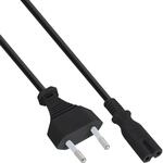 InLine 16654X Netzkabel, Netzstecker auf Euro 8 C7 Stecker, 0,5m