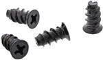 InLine L&uuml;fterschrauben 5,0 x 10,0mm, schwarz (50 St&uuml;ck)