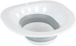 Relaxdays Sitzbad f&uuml;r Toilette, faltbar, Sitzbadewanne HBT: 12x36x39 cm,