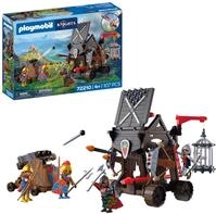 PLAYMOBIL | Knights | Angriffsturm Drachenritter | Belagerungsturm mit Ramme,