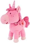 HABA Einhorn Glitzergl&uuml;ck Kuscheltier - Pl&uuml;schtier Pink, 22,8 cm | Magisches