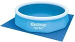 Bestway PE- Bodenplane 335 x 335 cm, blau, quadratisch
