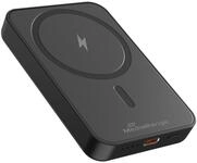 MediaRange Magnet-Powerbank 5.000mAh 15W kabellos 20W USB-C PD N52, Schwarz |...