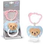 BABY born for babies Pl&uuml;sch-Schnuller mit Bei&szlig;ring und Clip | Bei&szlig;ring mit...