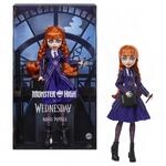 Monster High x Wednesday Agnes DeMille Puppe | Sammlerpuppe mit roten Z&ouml;pfen,...