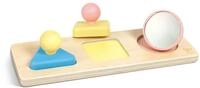 Hape Montessori-Spiegelpuzzle &ndash; Holz- & Reismaterial Puzzle mit farbigen Spiegeln,
