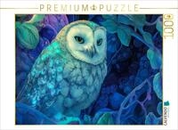 Puzzle &middot; Jugendstil trifft auf die Welt der M&auml;rchen | Eine Schneeweihe mit