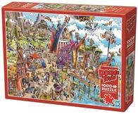 Cobble Hill 3844504 Verr&uuml;cktes Wikingerdorf, 1000 Teile Puzzle ab 12 Jahren |...