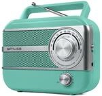 MUSE M-056 AG Kofferradio tragbar mit FM/MW, AUX-In & Netz-/Batteriebetrieb 