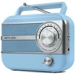 MUSE M-056 VB Kofferradio tragbar mit FM/MW, AUX-In & Netz-/Batteriebetrieb 