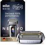 Braun NEVO Elektrorasierer Scherkopf, Silber | Original Ersatzscherkopf, Hol...
