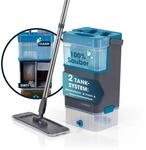 CLEANmaxx Komfort-Mopp DuoTank - Bodenwischer mit abnehmbaren Tanks, Wischmopp mit