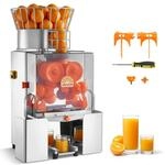 VEVOR Gewerbliche Orangenpresse Edelstahl Zitruspresse 120 W PC-Abdeckung,...