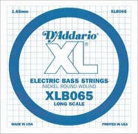 D'Addario XLB065 Einzelsaite (Gr&ouml;&szlig;e: XL) Nickel Wound 065 Long Scale