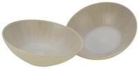 Creatable, 33046, Serie Vesuvio Sand, 2-teiliges Geschirrset, Salatsch&uuml;ssel...