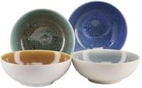 CreaTable, 24964, Serie Caldera, 4-teiliges Geschirrset f&uuml;r 4 Personen, Buddha...