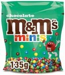 M&M's Minis Chocolate Schokolinsen, bunte Zuckerh&uuml;lle, Snack-Format 135g |...