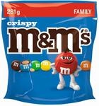 M&M'S Crispy Knusper Schokolinsen mit Schokolade, 281g | Knackige Schokolinsen mit
