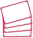 Oxford Flash 2.0 Flashcards A7 75x125mm Blanco Rot 80 St&uuml;ck