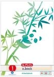 Herlitz Arbeitsblock A4 GREENline 50 Blatt Lineatur 01 Motiv Panda