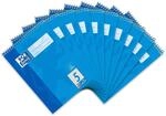 Oxford Schule Schulblock A5 kariert, Lineatur 5, 40 Blatt, Kopfspirale, 10...