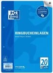 Oxford Ringbucheinlagen A4 blanko ohne Linien oder Karos, Lineatur 20, 50 Blatt