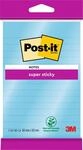 Post-it Super Sticky Gro&szlig;e Notes, Liniert, 3 Bl&ouml;cke, 270 Blatt,101 x 152 mm 