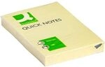 Q-Connect KF10501 Haftnotizblock 51 x 76 mm, 100 Blatt, gelb / 7.8.Selbstklebew&uuml;rfel